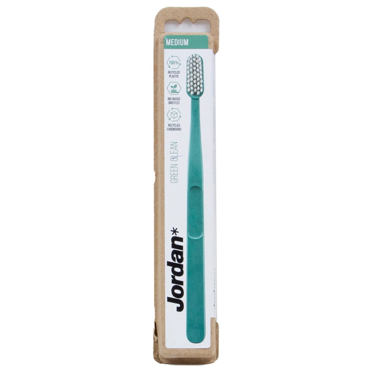 Jordan Green Clean Medium Toothbrush Assorted 1 pc