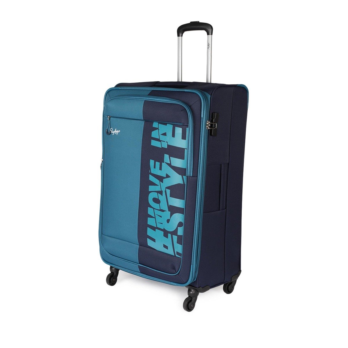 Skybags Translite 4 Wheel Soft Trolley, 57 cm, Royal Blue