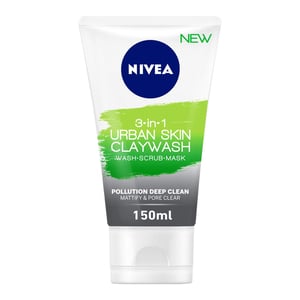 Buy Nivea Face Wash Urban Skin 3in1 Clay Wash 150 ml Online at Best Price | Face Wash | Lulu UAE in Kuwait