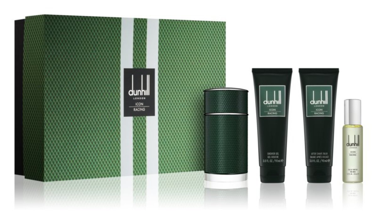Dunhill Icon Racing EDT For Men 100ml + 30ml + After Shave Balm 90ml + Shower Gel 90ml Gift Set