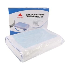 Maple Leaf Memory Foam Gel Pillow JAM-02 White Color