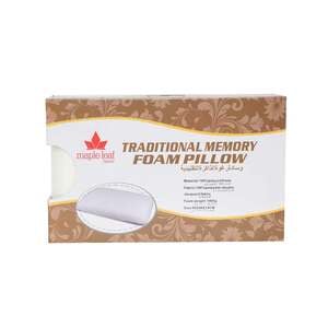 Maple Leaf Memory Foam Pillow JAM-03 White Color