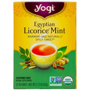 يوغي شاي عرق سوس مصري بالنعناع 16 حبة