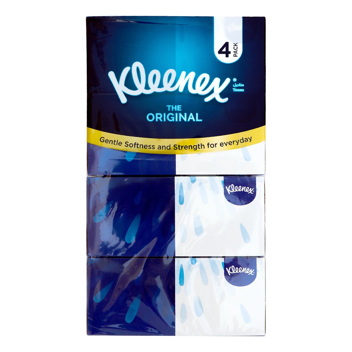 Kleenex Original Soft Pack Face Tissue 2 ply 4 x 180 Sheets