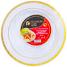 Platinum Care Golden Edge Ivory Dinner Plate Size 19cm 20pcs