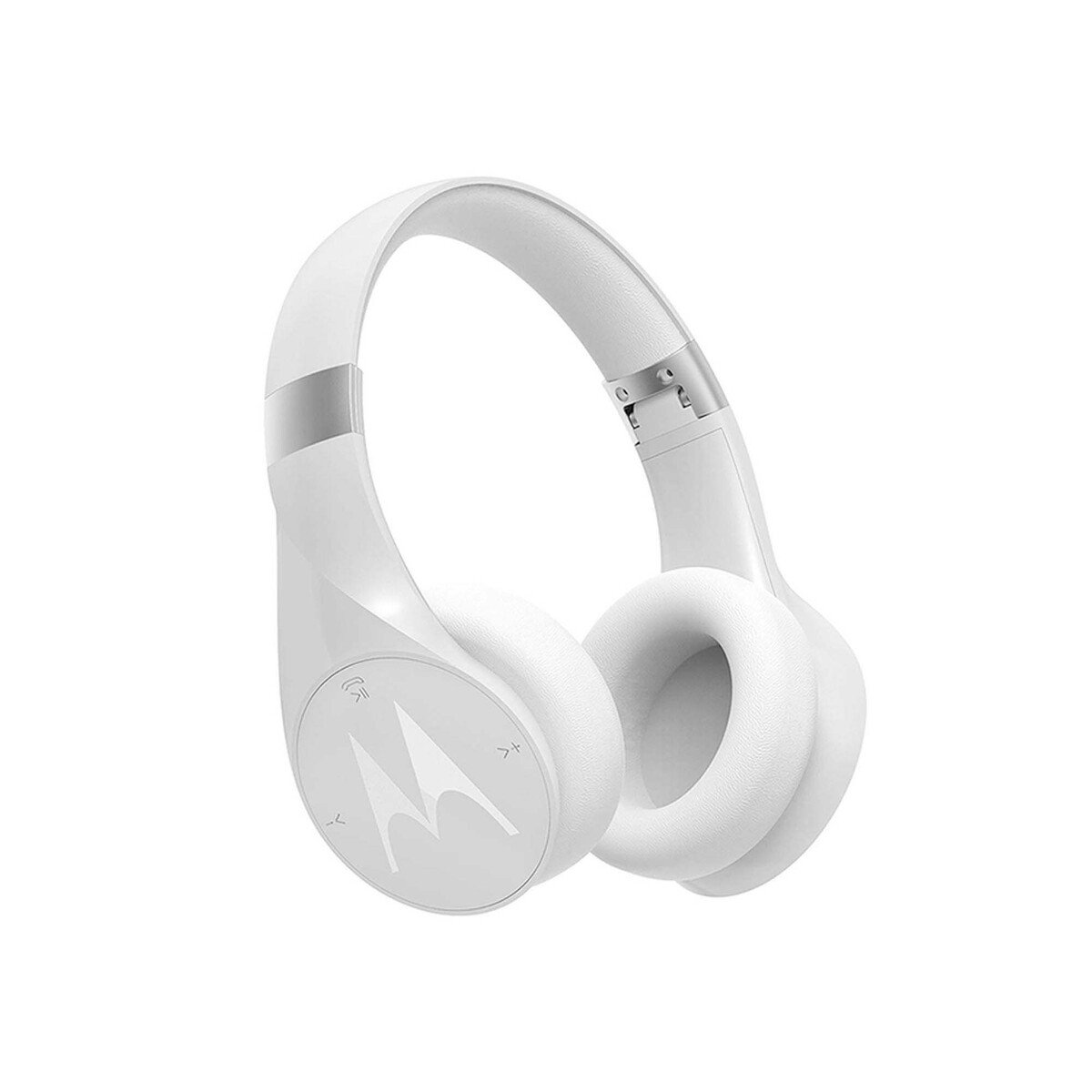 Motorola Pulse Escape+ Wireless Bluetooth Over-Ear Noise Cancelling Headphones with Mic,White