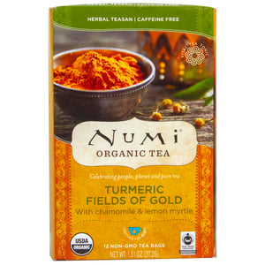 Numi Organic Turmeric Tea With Chamomile & Lemon Myrtle 12 pcs