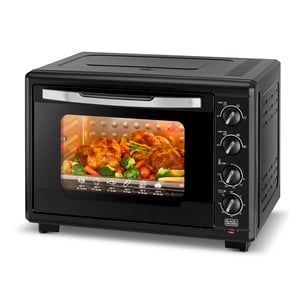 Black+Decker Double Glass Toaster OvenTRO55RDGB5 55Ltr