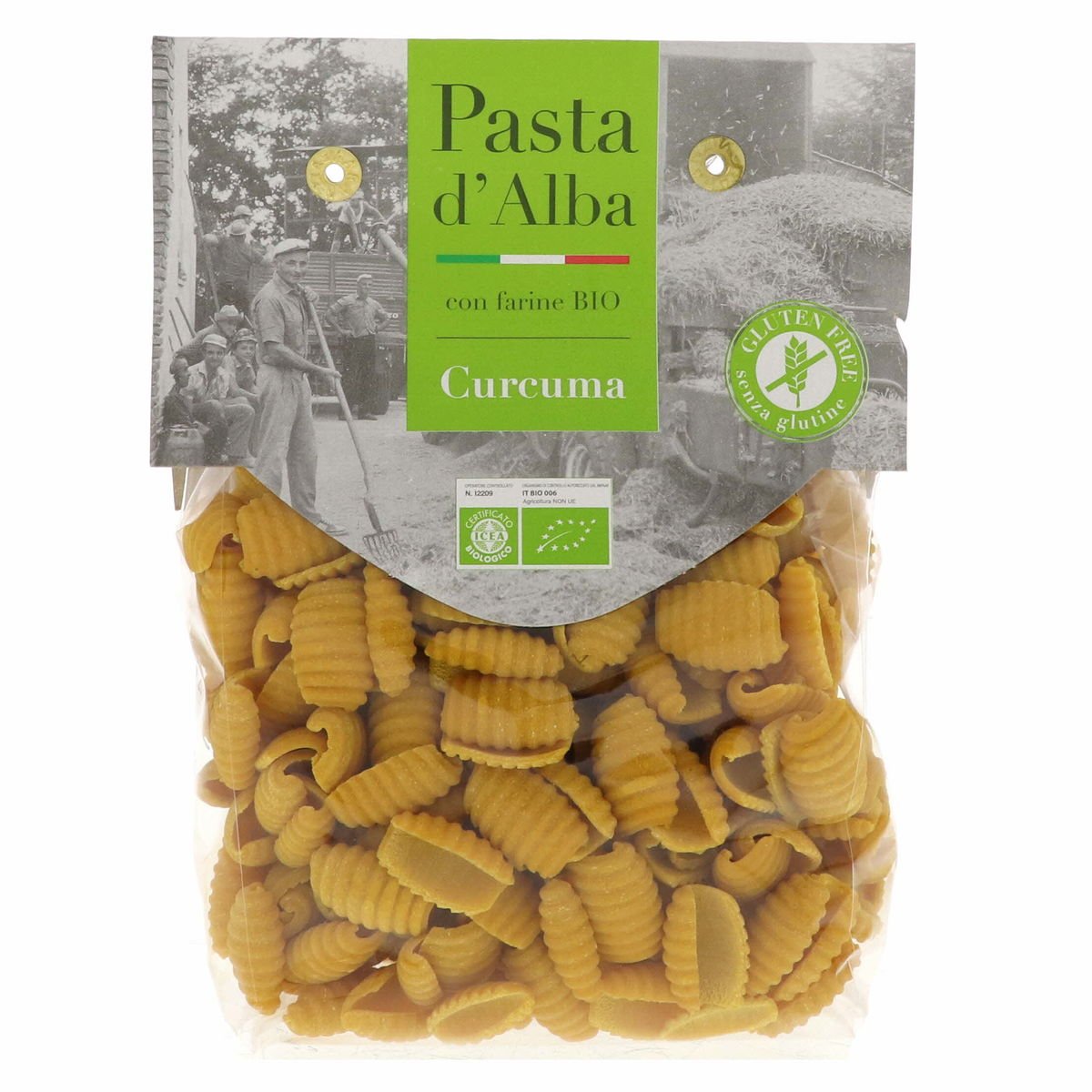 Pasta D' Alba Organic Turmeric Gnocchetti Pasta, 250 g