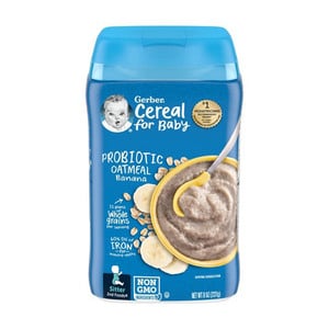 Gerber Probiotic Oatmeal Banana Cereal For Baby 227g