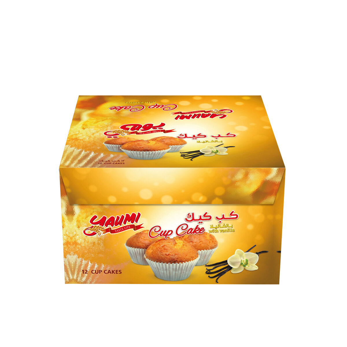 اشتري قم بشراء Yaumi Cup Cakes Vanilla 12 x 30 g Online at Best Price من الموقع - من لولو هايبر ماركت Brought In Cakes في الامارات