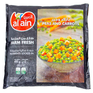 Al Ain Frozen Peas & Carrots 400g