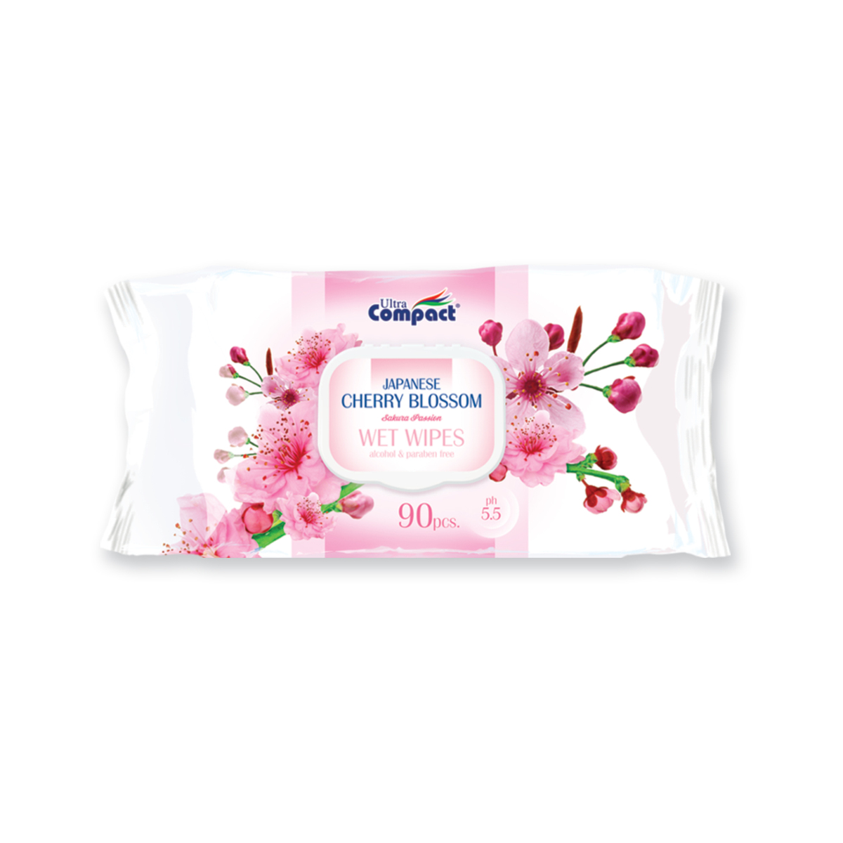 Ultra compact  Wet Wipe Japanese Cherry Blossom 90pcs