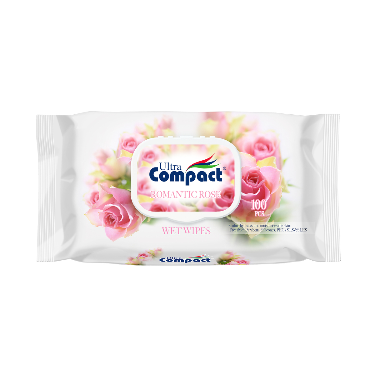 Ultra compact Wet Wipe Romantic Rose 100pcs