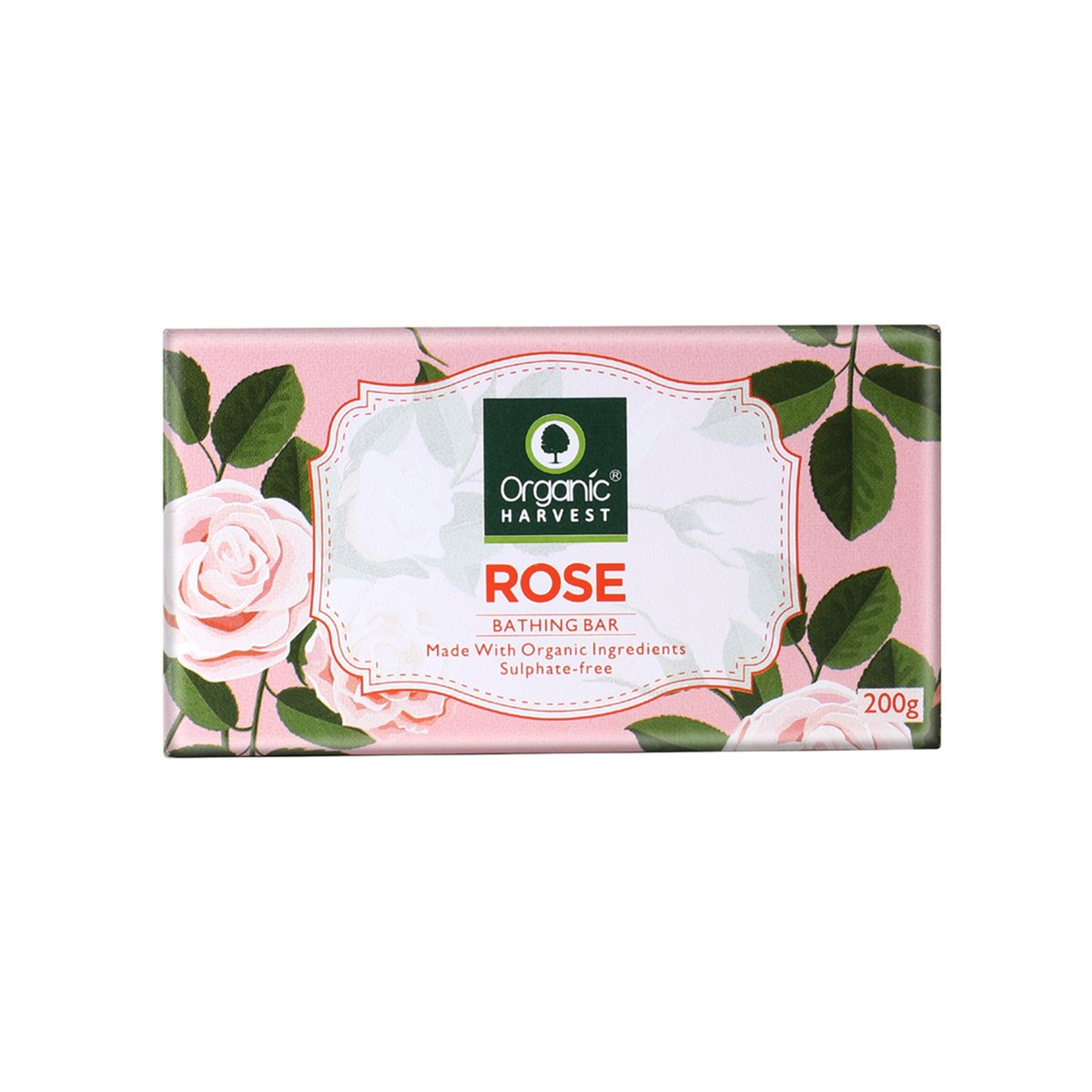 Organic Harvest Rose Bathing Bar 200 g