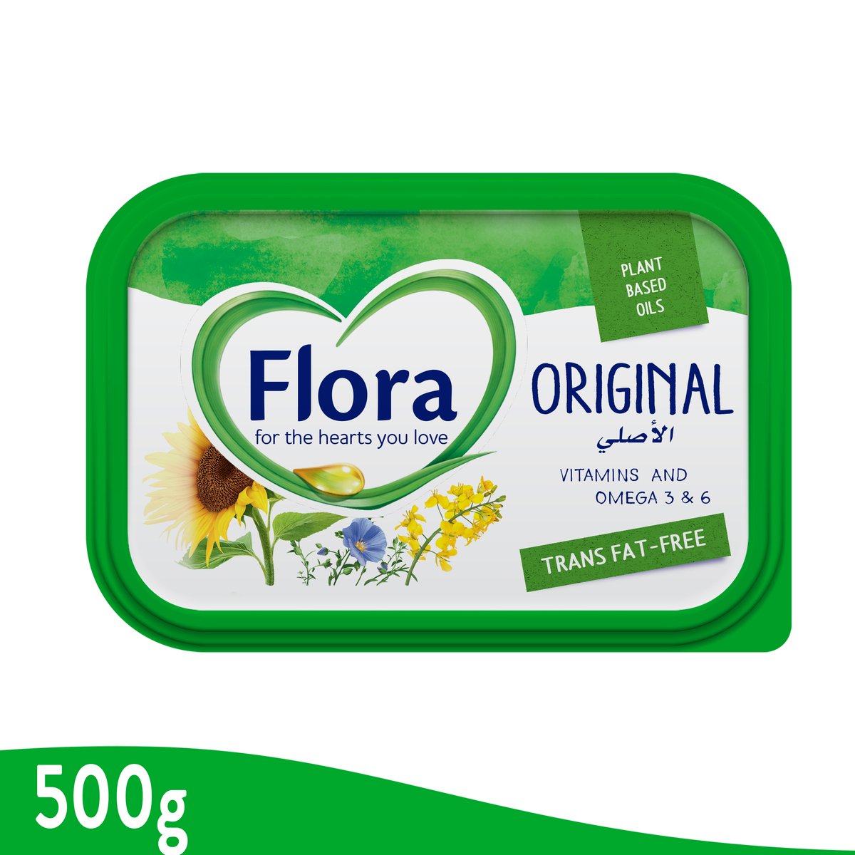 Flora Original Vegetable Oil Spread 2 x 500g