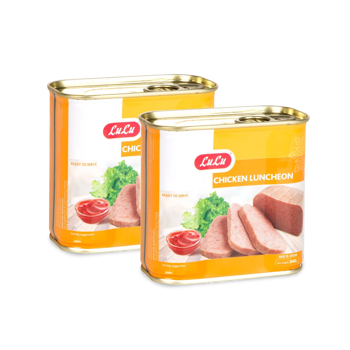 اشتري قم بشراء لولو لانشون دجاج 2 × 340 جم Online at Best Price من الموقع - من لولو هايبر ماركت Canned Luncheon Meat في الامارات