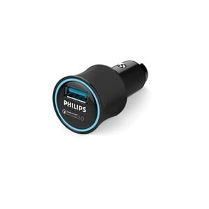 Philips Quick Charge In-Car Charger, Black (DLP2552Q)