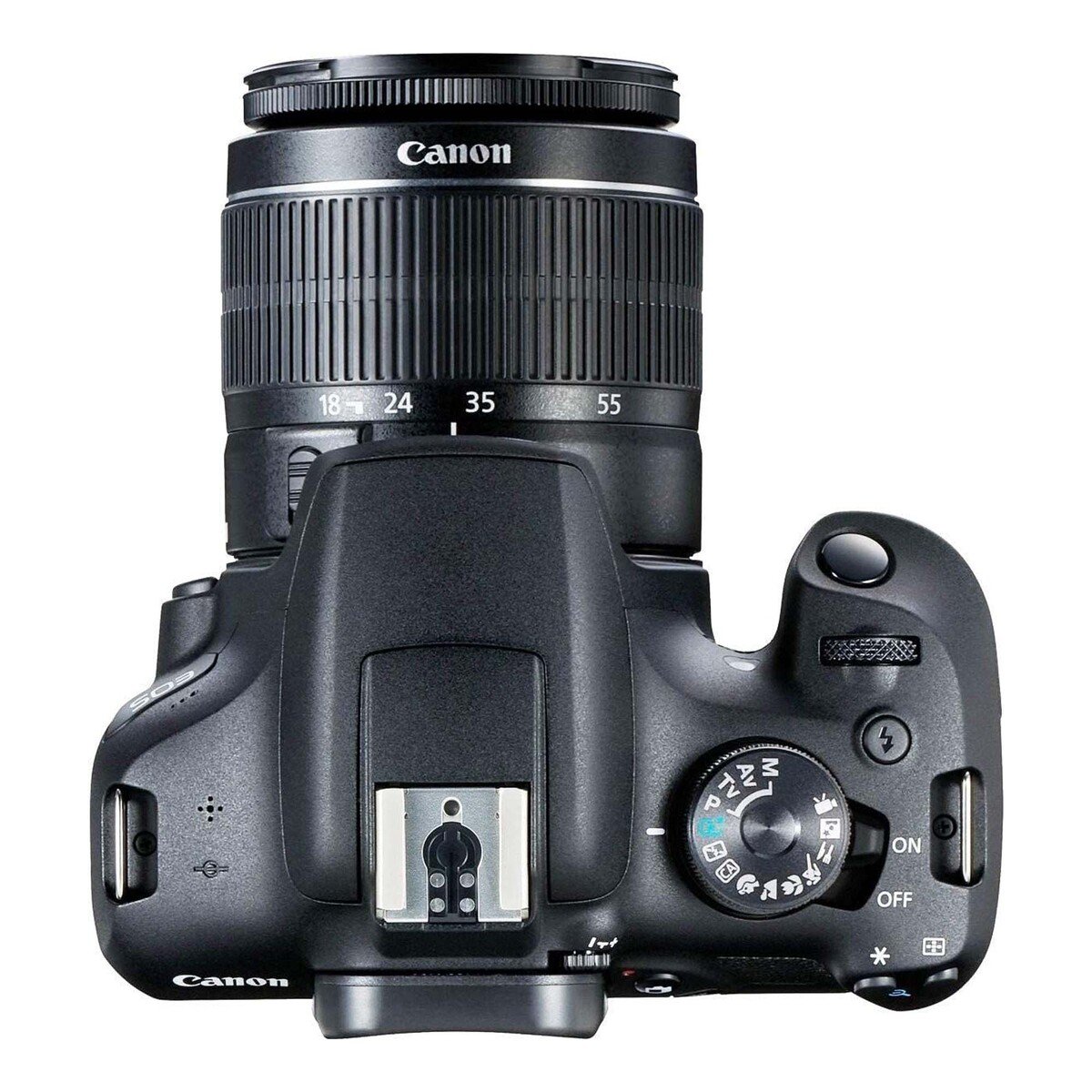 كاميرا كانون  EOS 2000D  دي اس ال ار عدسة EF-S 18-55 مم  - اسود