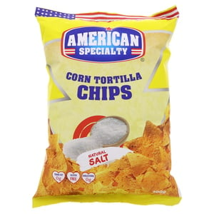 American Specialty Corn Tortilla Chips Natural Salt 200g