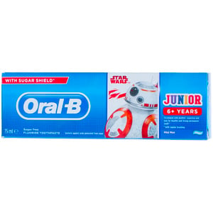 Oral- B Mild Mint Toothpaste Junior 6+ Years 75ml