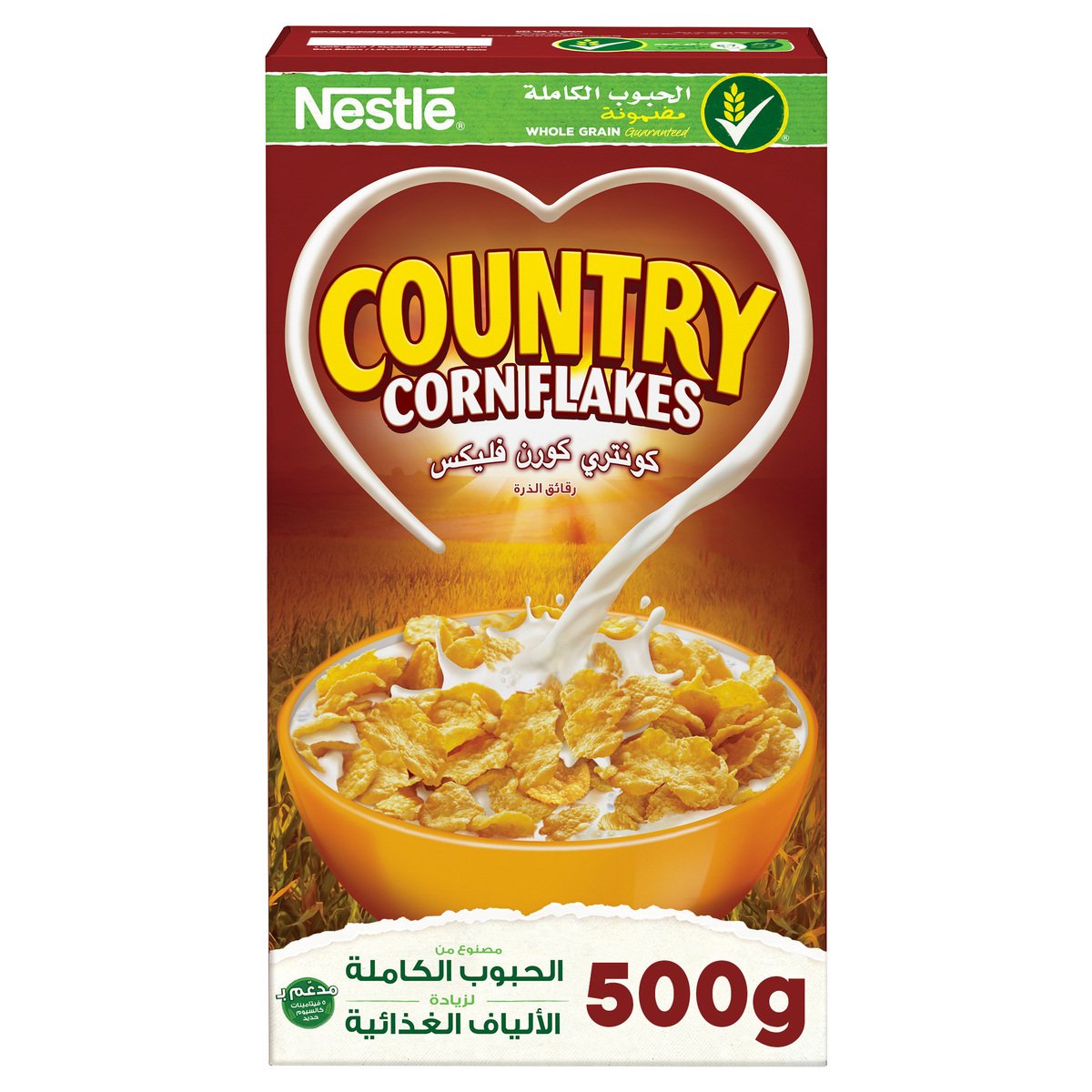 اشتري قم بشراء نستله كونتري رقائق الذرة 500جم Online at Best Price من الموقع - من لولو هايبر ماركت Corn Flakes في السعودية