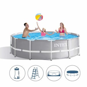 Intex Prism Frame Round Above Ground Pool 26720 14Ft