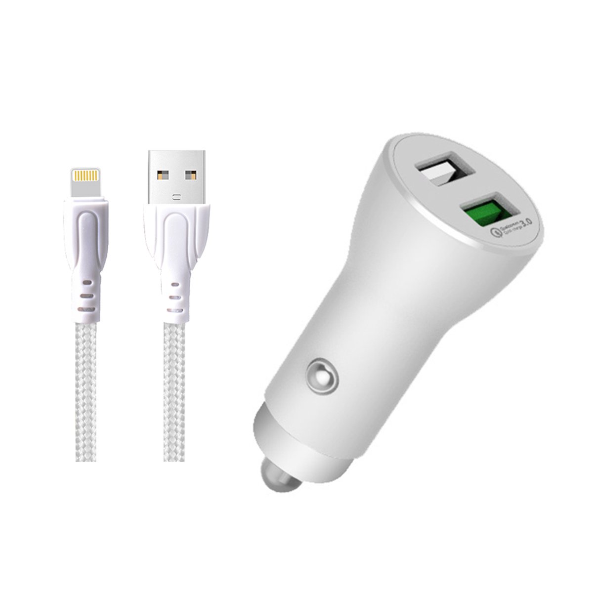 Trands Car Charger With Lightning Cable AD3384