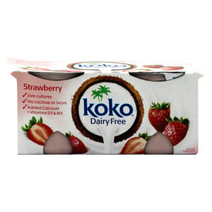 Koko Dairy Free Yoghurt Strawberry 2 x 125g