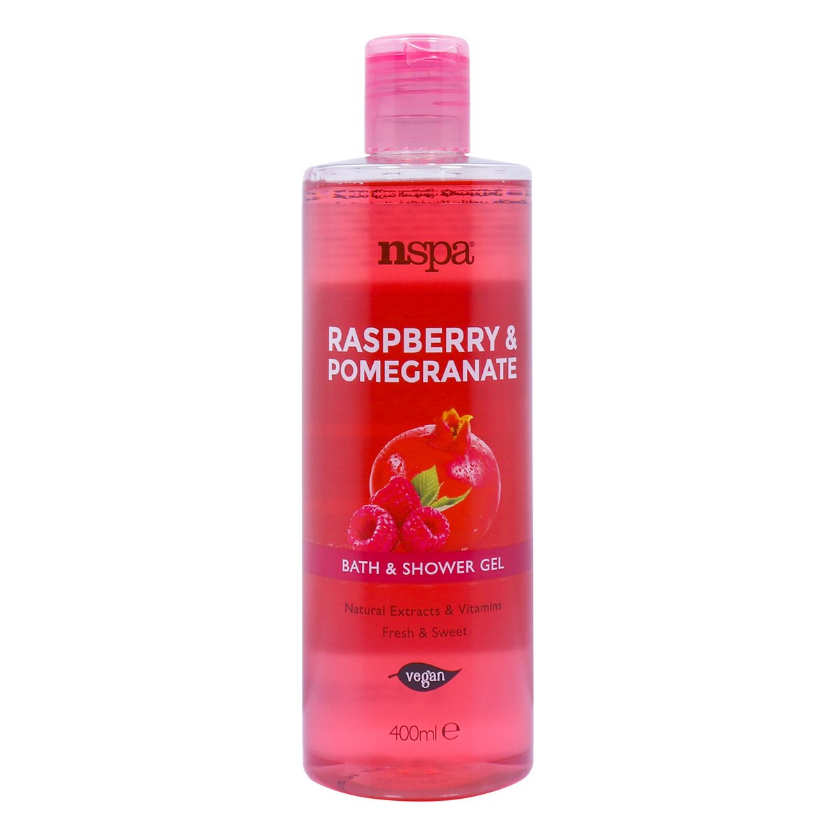 Nspa Raspberry & Pomegranate Bath & Shower Gel 400ml