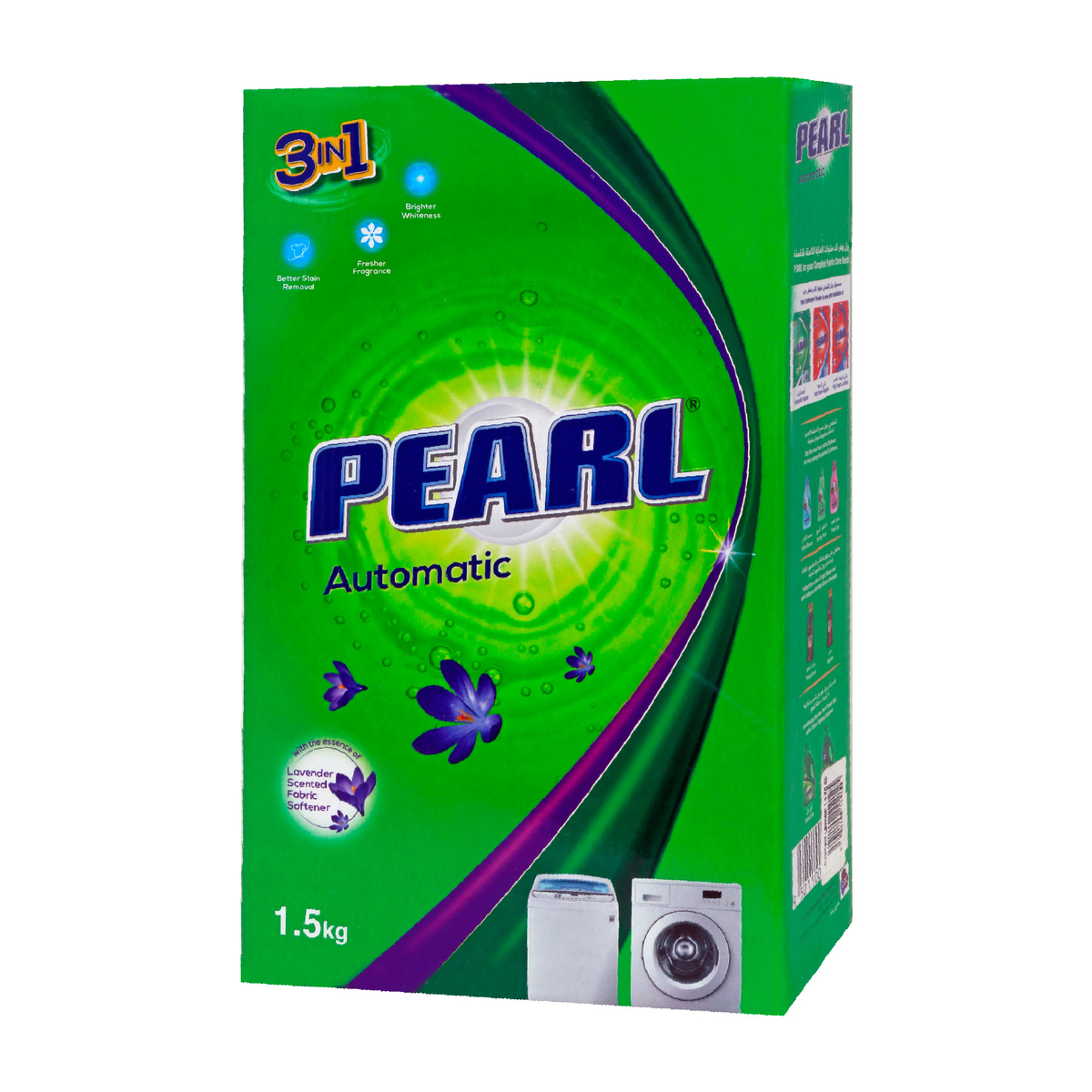 Pearl Automatic Washing Powder Low Foam Lavender 1.5kg