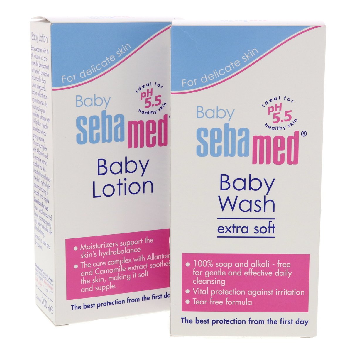 Sebamed Baby Lotion 200 ml + Baby Wash Extra Soft 200 ml