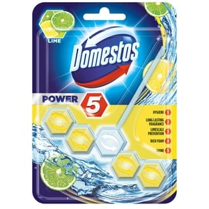 Domestos Power 5 Lime Toilet Block 55g