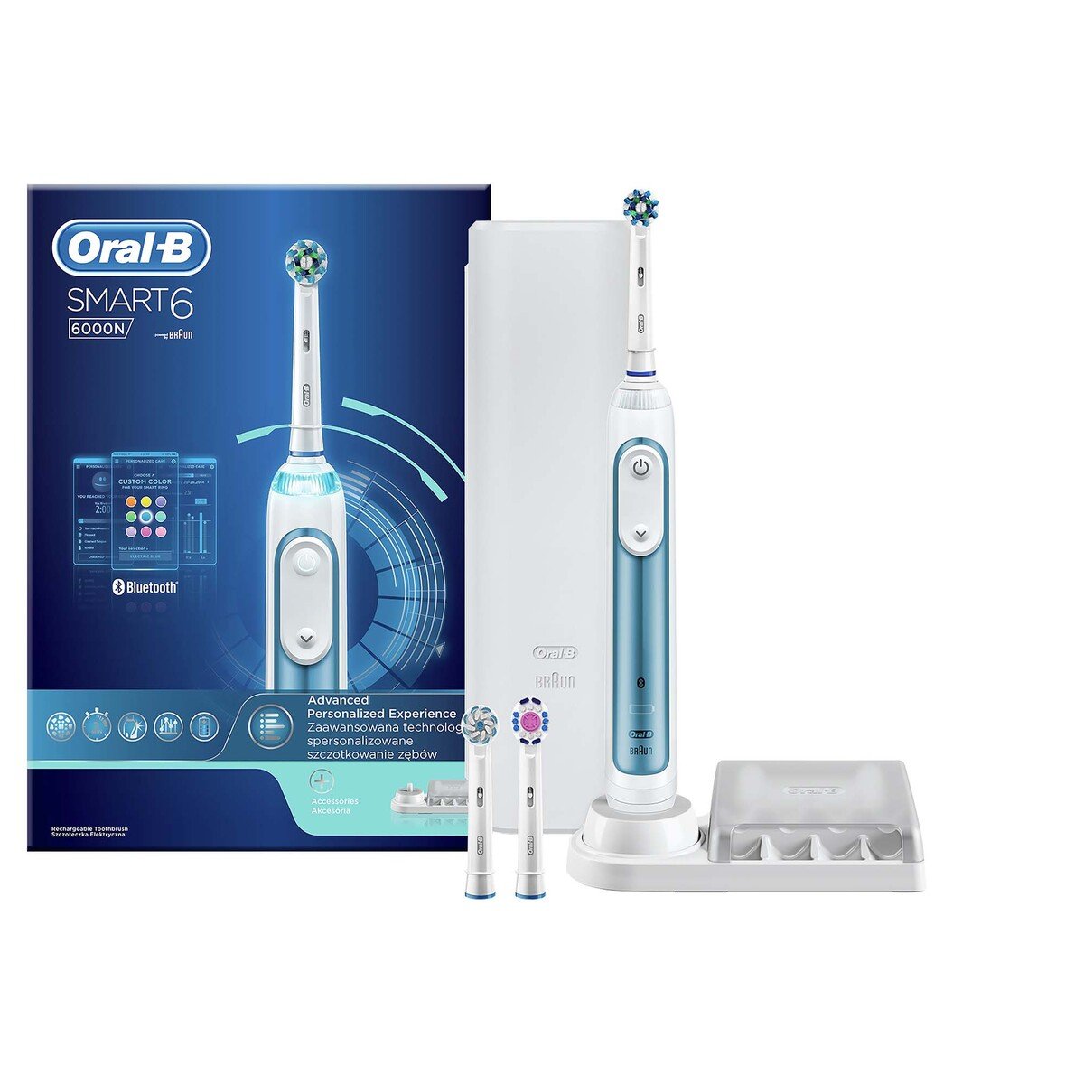 Oral-B Smart 6 6000N Rechargeable Toothbrush with Bluetooth Connectivity D700.535.5