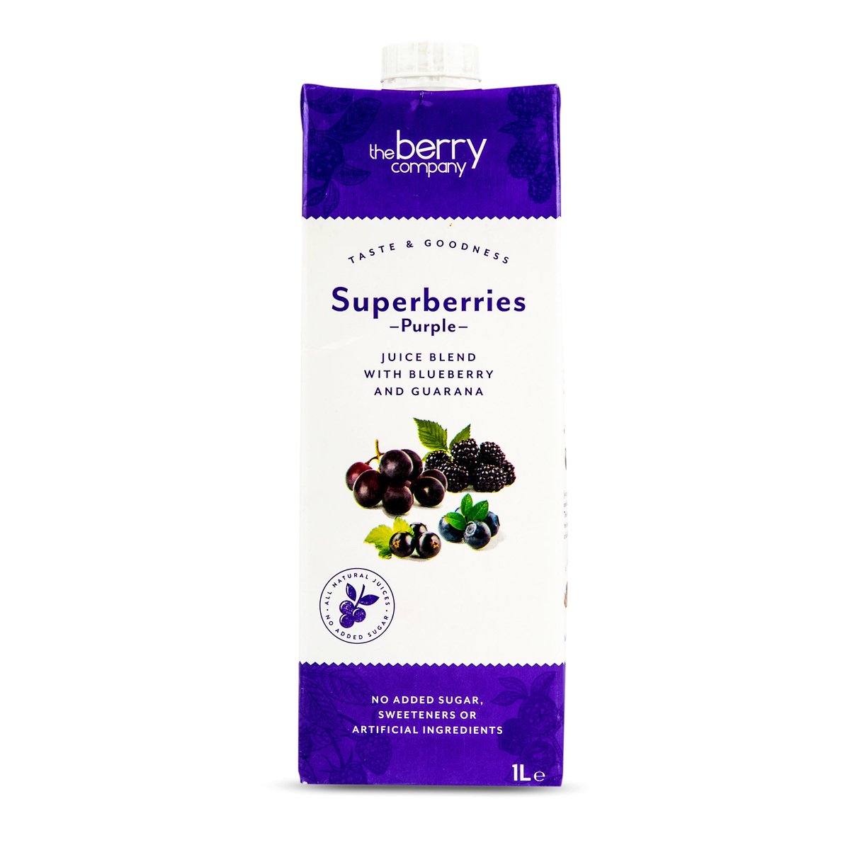 The Berry Superberries Purple Juice With Blueberry And Guarana 1 Litre