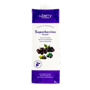 The Berry Superberries Purple Juice With Blueberry And Guarana 1Litre
