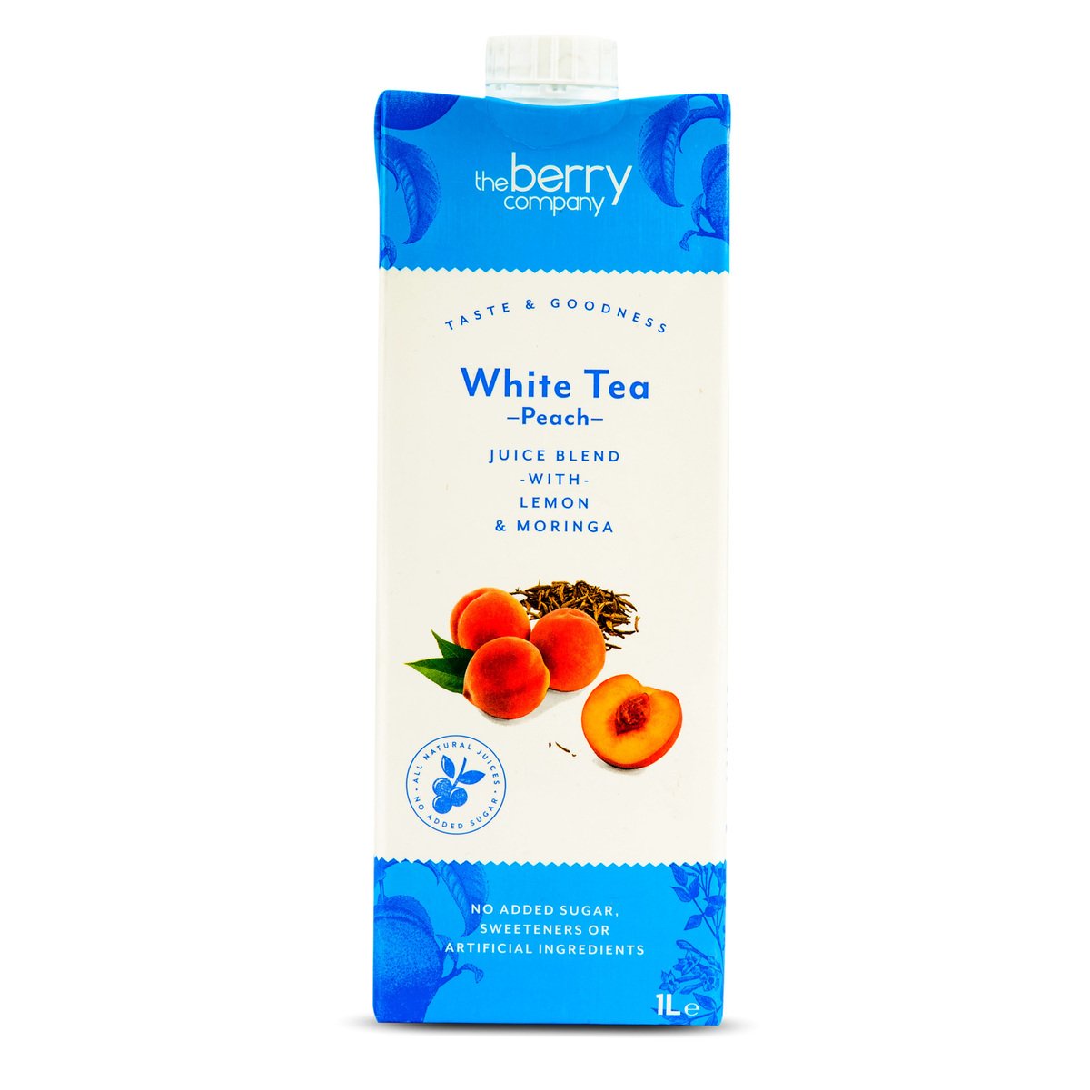 The Berry White Tea Peach Juice With Lemon & Moringa 1 Litre