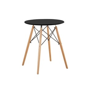 Maple Leaf Home Round Dining Table 60x70cm Black