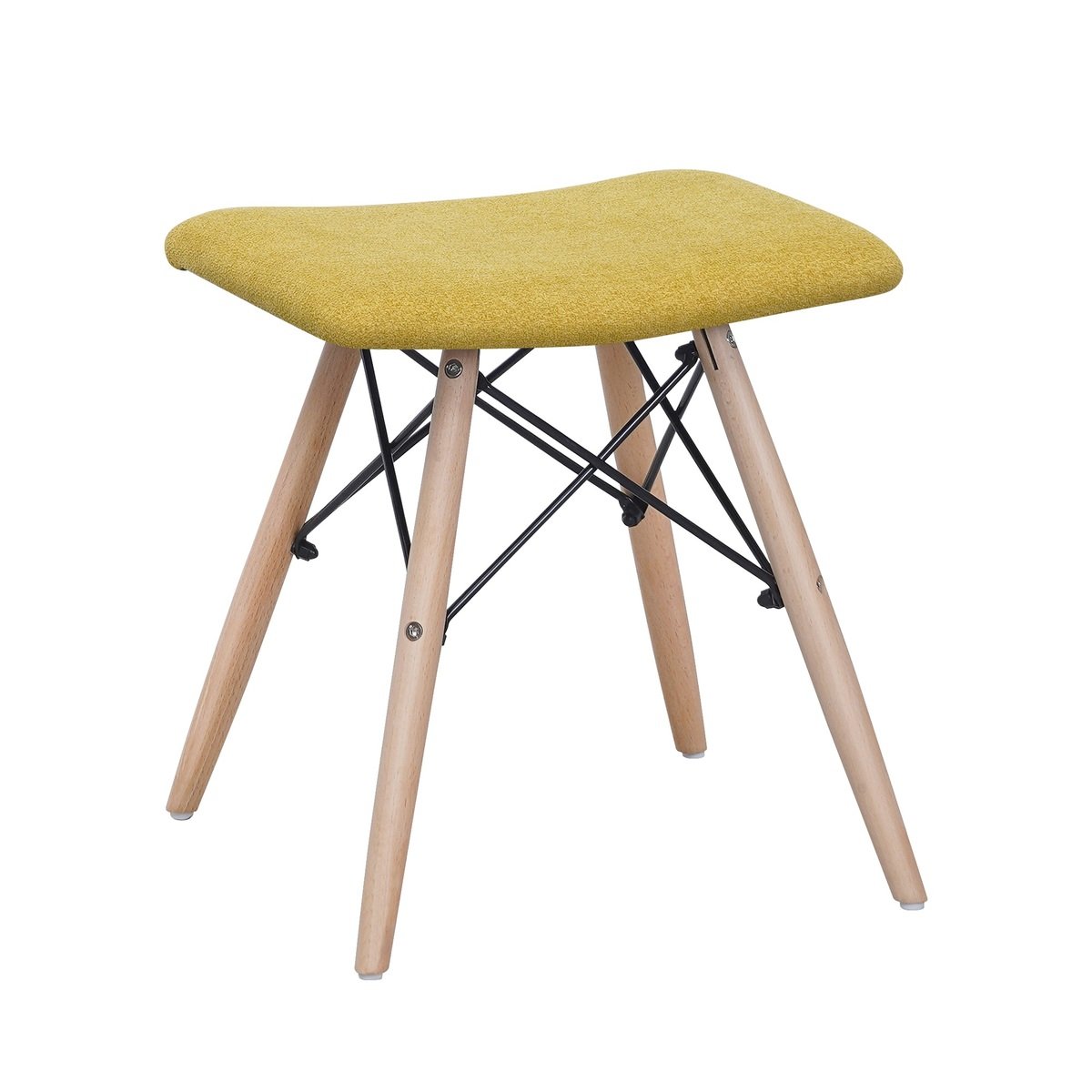 Maple Leaf Home Wooden Stool 32x42x44cm Yellow