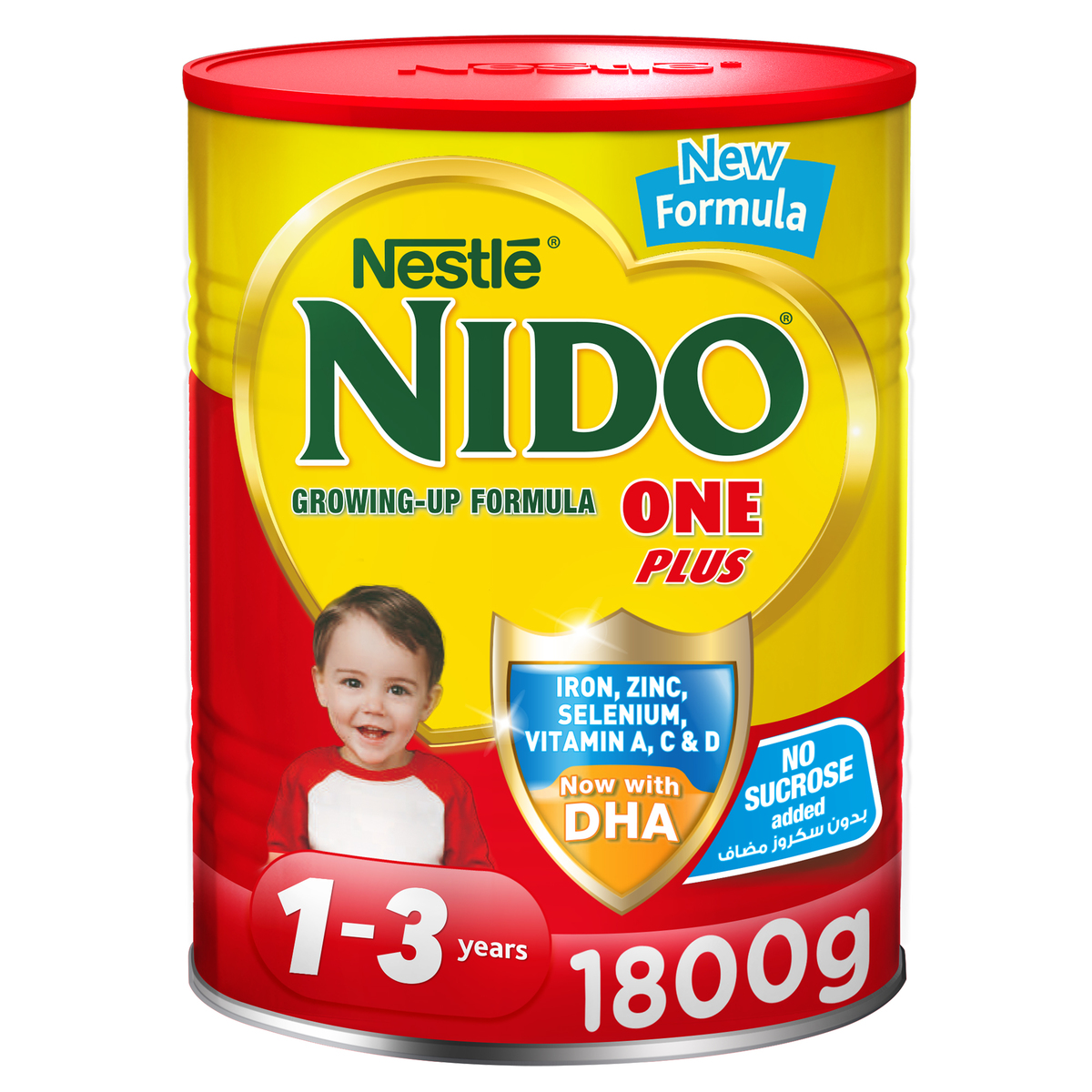 Buy Nestle Nido One Plus Growing Up Formula for Toddlers From 1-3 years 1.8 kg Online at Best Price | Milk powders for growth | Lulu Kuwait in Saudi Arabia