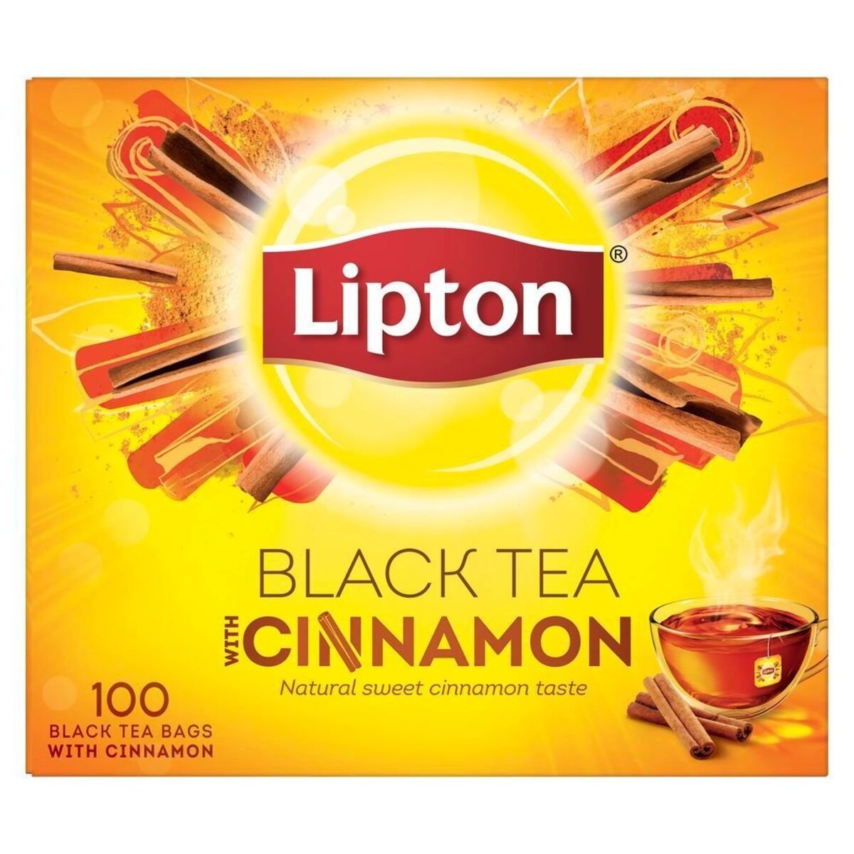 Lipton Flavoured Black Tea Cinnamon 100pcs