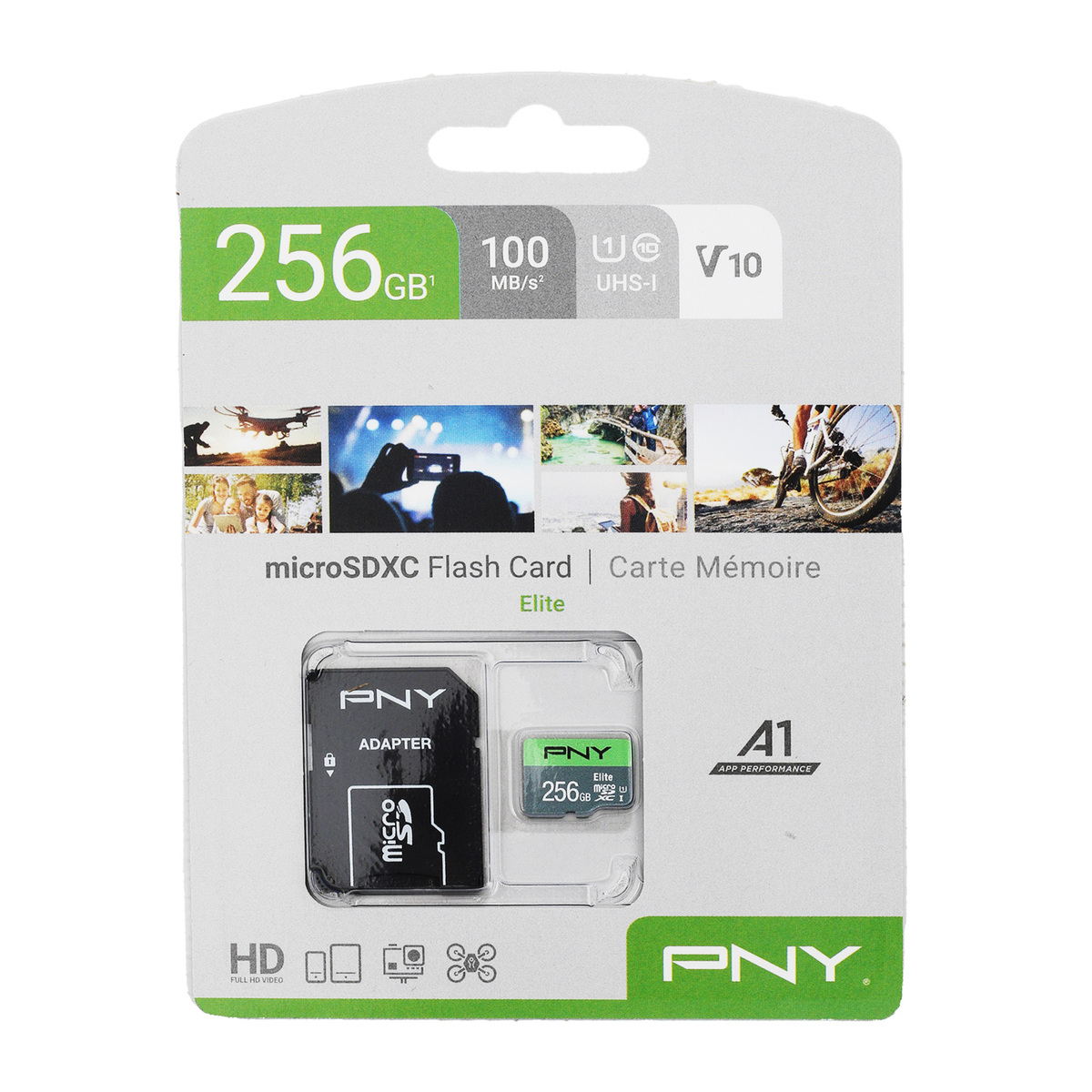 PNY Elite Micro SD Card 100MB/S 256GB