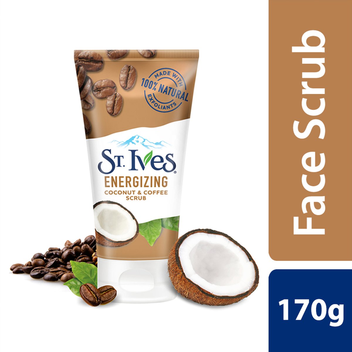 St. Ives Coconut & Coffee Energising Face Scrub 170g