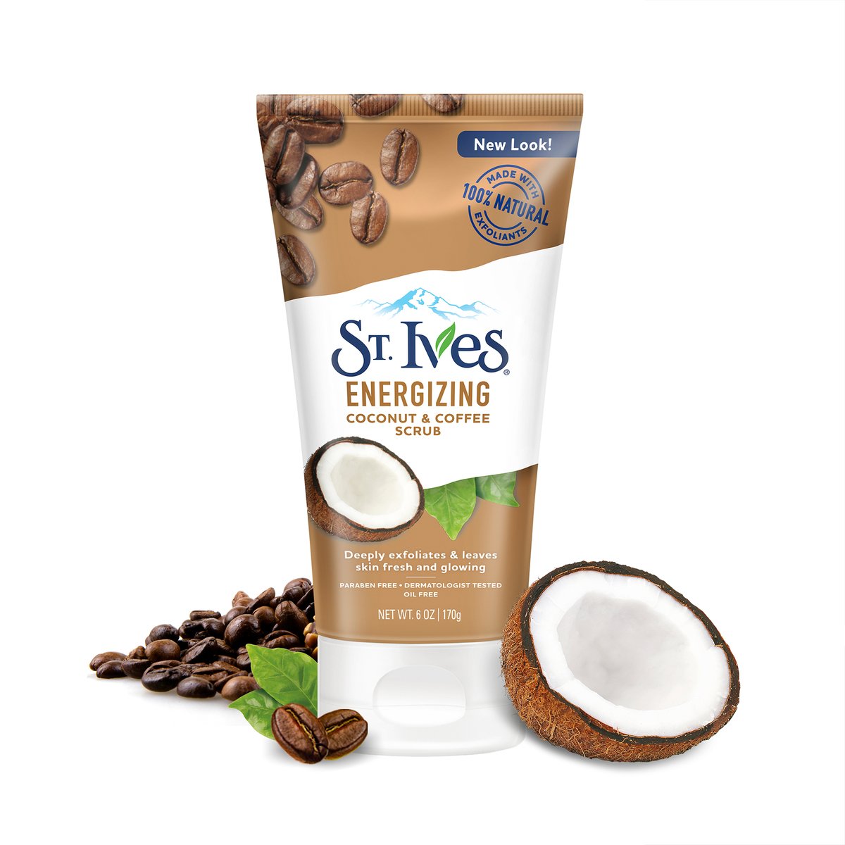 St. Ives Coconut & Coffee Energising Face Scrub 170g