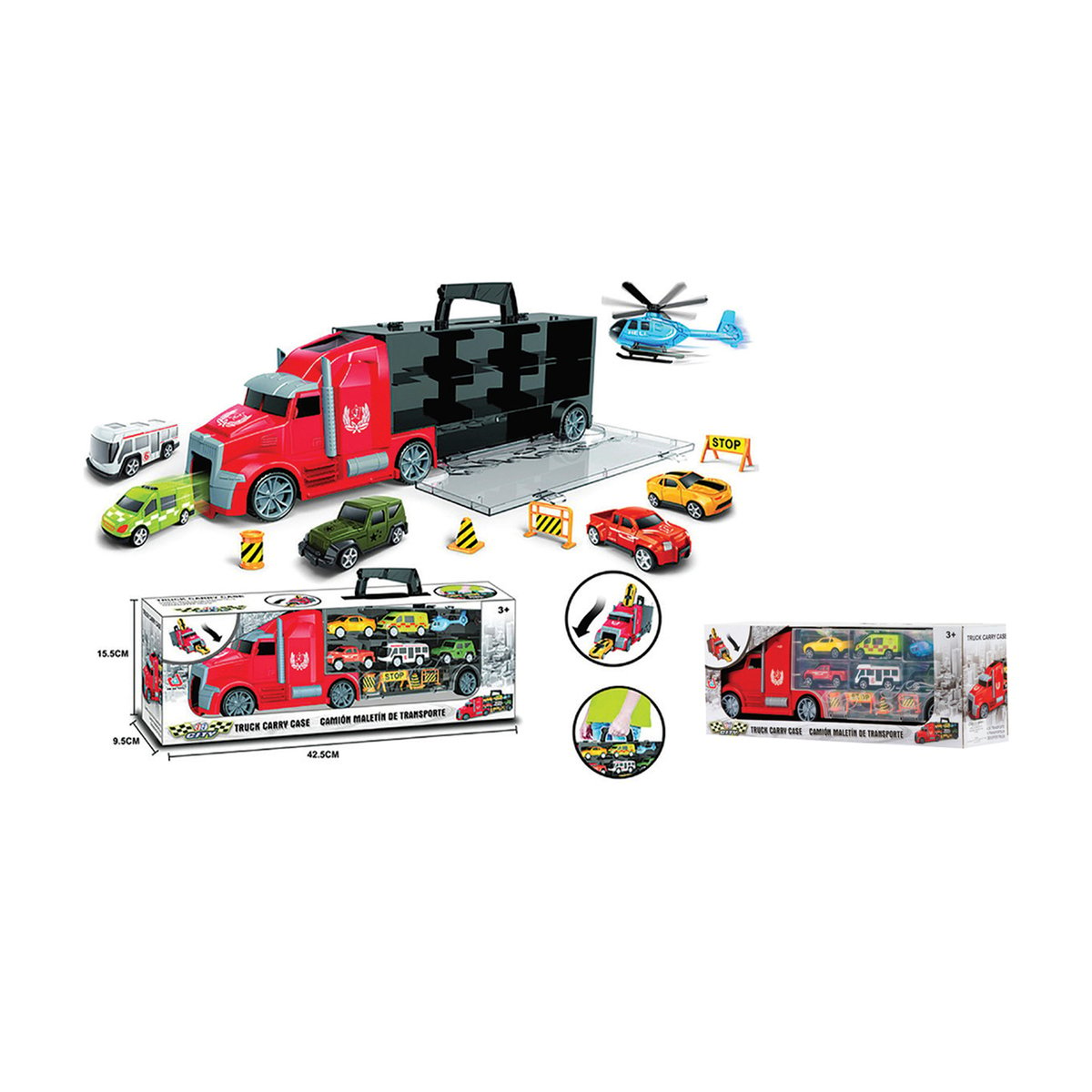 Truck Carry Case Play Set Assorted 666-01G
