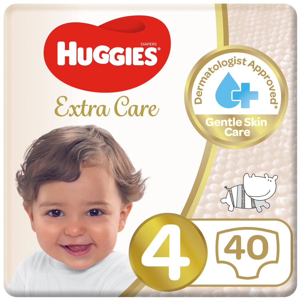 Huggies Extra Care Diapers Size 4, 8-14kg 40pcs