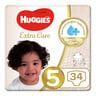 Huggies Extra Care Diapers Size 5, 12-22kg 34pcs