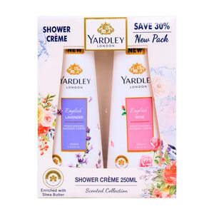 Yardley Shower Creme Assorted 2 x 250 ml