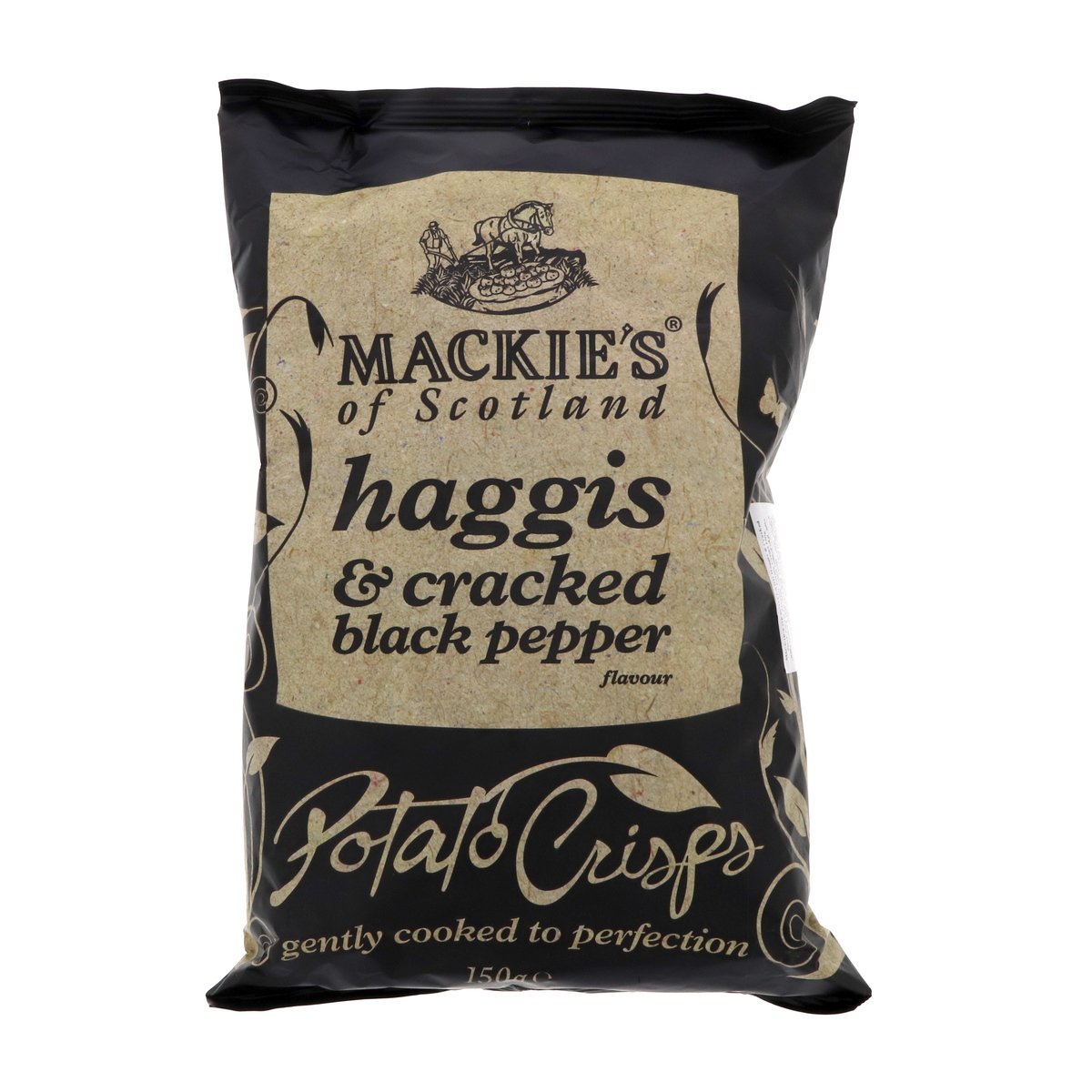 Mackies Haggis & Cracked Black Pepper Potato Crisps 150 g