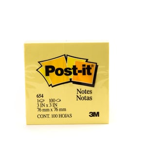 3M Post-it Notes Yellow, 3inch x 3inch 100 Sheets